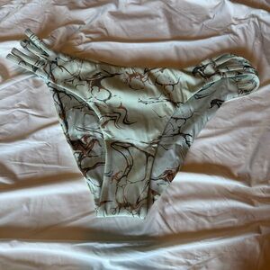 Hurley Abstract Print Bikini Bottom